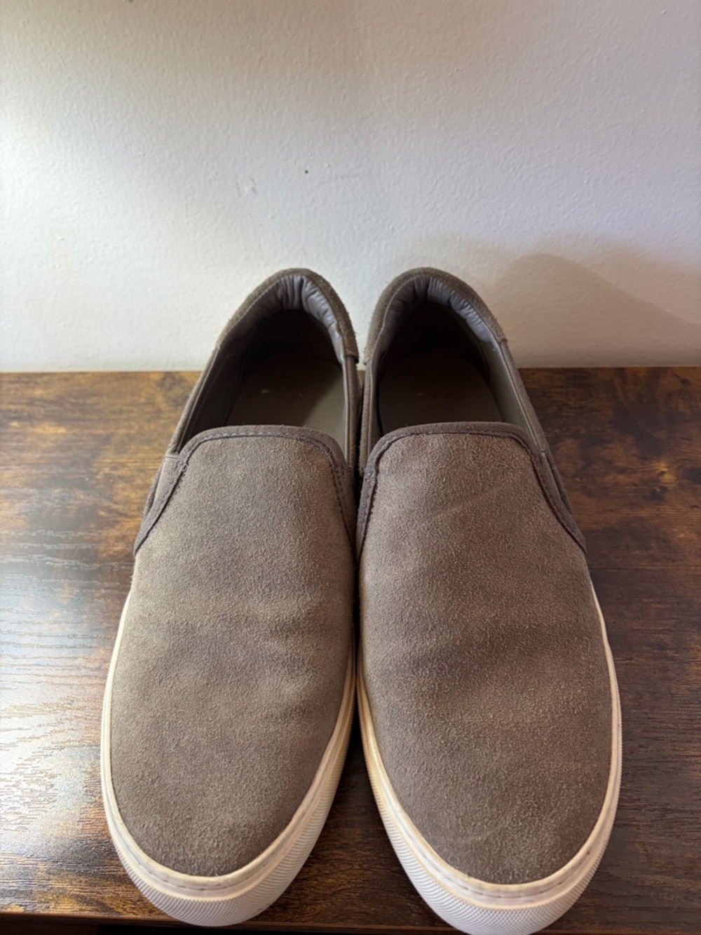 UGG Men's Suede Slip-On Loafers in Taupe Brown